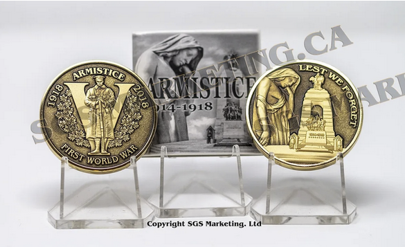SGS Marketing WWI Armistice Anniversary Coin Canada